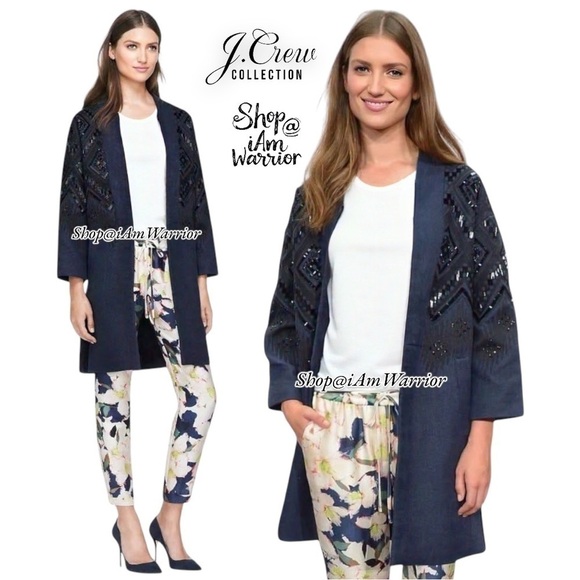 J.Crew Collection NWT silk/wool floral track pants *Shop@iAmWarrior - Picture 2 of 10